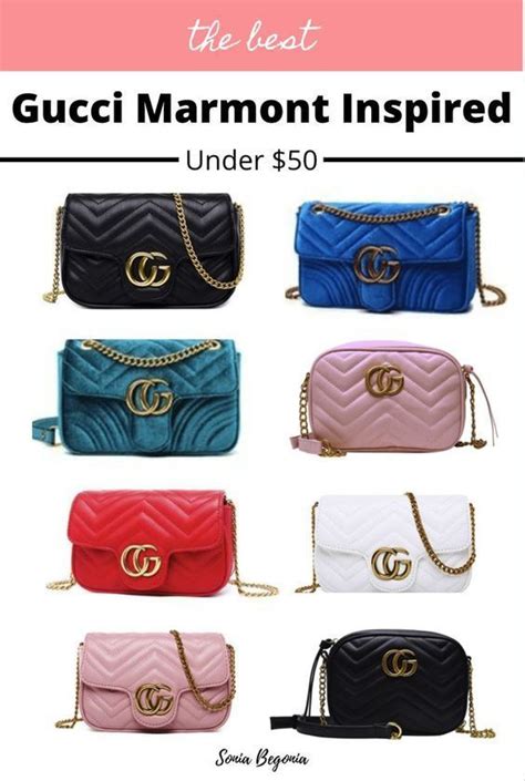 bags that look like gucci but are cheaper|gucci marmont bag look alike.